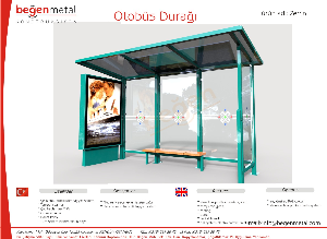 Electrostatic painted Bus Shelter