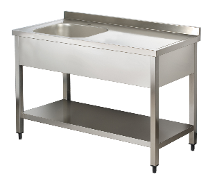 stainless steel bench