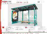 Electrostatic painted Bus Shelter